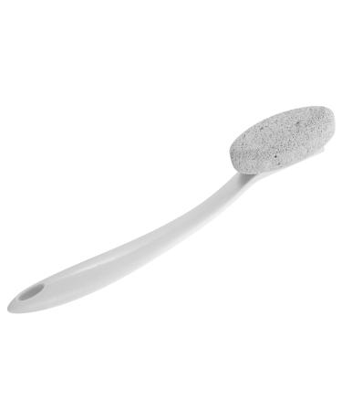 minkissy Tool Foot Pumice for Dead Skin Foot File Long Handle Pumice Stone Foot Scrubber Pumice Stone for Hands Pumice Stone for Body Pumice Stone for Feet Plastic White Manual Remover