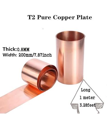 GOONSDS Pure Copper Paper Copper Tape for Roofing DIY Pure Copper T2.0.8mmx200mmx1m - Buy Online on GoSupps.com