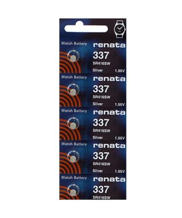 337 Watch Battery - Strip of 5 Batteries