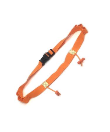 Running number belt racing number belt with gel reflex strips for cycling racing number belts with bag racing number belt nutritional belt racing number belt with 6 energy gel orange