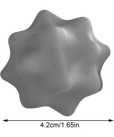 Structured Massage Ball | Trigger Point Spherical Massager | Self-Massaging Spiky Balls for Deep Tissue Myofascial Relaxation | Ideal for Yoga & Pilates - Gray - Buy Online on GoSupps.com