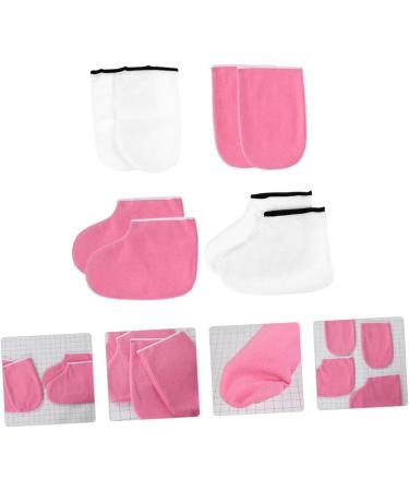 minkissy 4 Sets Leather Horn Boots Heat Wax Hand Cover Foot Spa Sock Wax Treatment Foot Cover Paraffin Bath Mitts Female Spa Gloves Wax Heat Foot Cover Paraffin Hand Cover Wax Heat Sock - Buy Online on GoSupps.com
