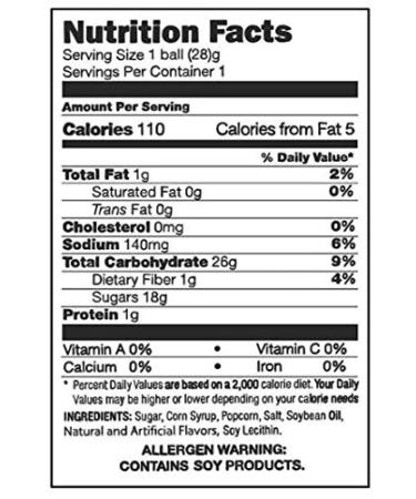 18 Pack Katy Kaye Baseball Popcorn Balls - Individually Wrapped | Buy Now - Buy Online on GoSupps.com