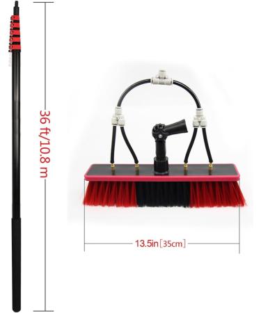 photovoltaic cleaner window cleaning pole Window Cleaning Pole/Water Fed Telescopic Brush/Extendable Cleaner Conservatory Roof Suitable For Photovoltaic Panel CleaningTrucks Windows 9m (Size 7.2m/23.64ft - Buy Online on GoSupps.com