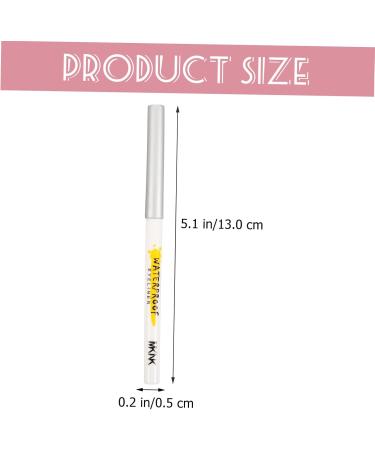 CANIGHT 5pcs White Lying Silkworm Pen Women Cosmetics Matte Eye Shadow Pencil Eyeshadow Stick Makeup Pen Abs - Buy Online on GoSupps.com