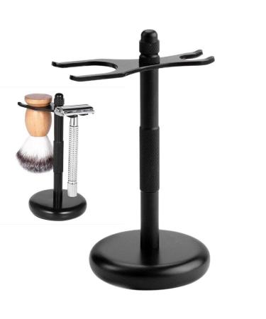 Men Shaver Holder Shaving Brush Stand Shaving Rack Stainless Steel Shaver Stand Safety Razor Base For Bathroom Countertops