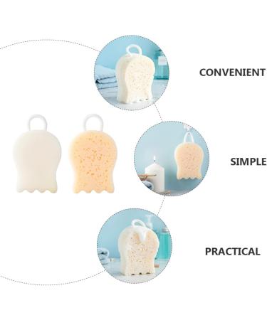 Beaupretty 6 Pcs Exfoliating Bath Sponge Balls - Mesh Shower Pouf for Smooth Skin | Creative White Loofah Exfoliators - Buy Online on GoSupps.com