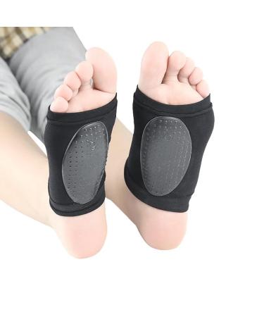 Unisex Elastic Arch Support Brace | Soft Compression Foot Care for Plantar Fasciitis Relief - Reusable Cushioned Support (1 Pair - Buy Online on GoSupps.com