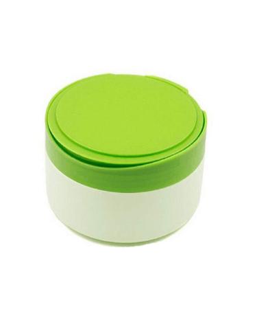 1 piece of baby-fetter-bath powder squad empty refillable plastic baby powder container portable talcum powder tank with powder quack and sieve for home and travel (green)