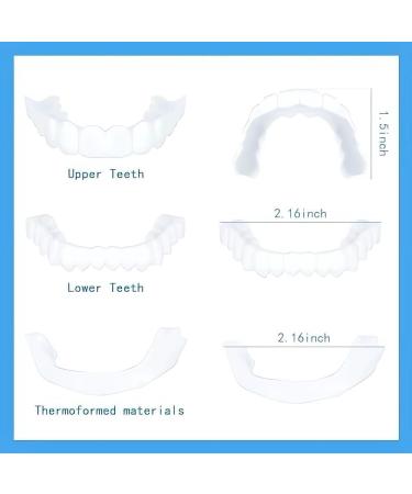 2 Pairs Adjustable Temporary Teeth - Nature-Friendly & Comfortable for a Confident Smile - International Shipping - Buy Online on GoSupps.com