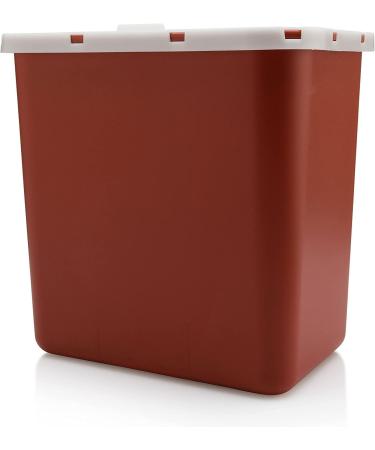2 Gallon Professional Sharps Container - Puncture Resistant Biohazard Box for Safe Needle Disposal (Pack of 4) - Buy Online on GoSupps.com