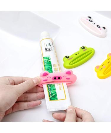 ROSETOR Cartoon Animal Toothpaste Dispenser - 4 Pack Squeeze Clip for Kids | Fun Toothpaste Skin Care Products for Home Use - Buy Online on GoSupps.com