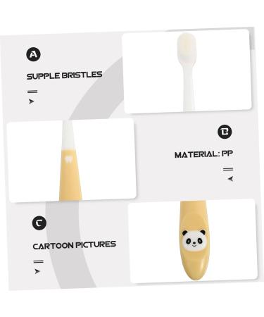 Minkissy Panda Toothbrush for Kids - Contoured Silicone Brush Baby Toothbrush Toothbrush Holders & Accessories - Buy Online on GoSupps.com
