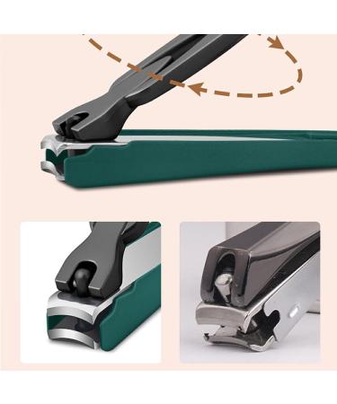 dijiusidy Anti-Splashing Nail Cutter Creative for Mess-Free Nail Cutting Experience Detachable Fingernail Clippers Stainless Steel Green L L Green - Buy Online on GoSupps.com