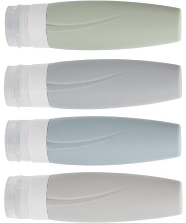 Qukaim Travel Container Silicone Refillable Dispenser Bottle for Shampoo Body Wash 60ml Travel Container - Buy Online on GoSupps.com