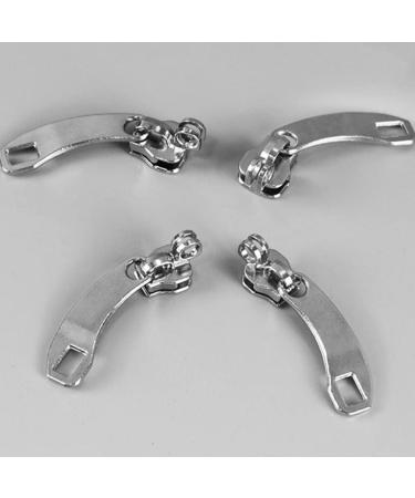2 Pairs 8 Zipper Pull Metal Zip Slider Heads - DIY Clothing & Bag Accessories for Zipper Repair Kits - Buy Online on GoSupps.com