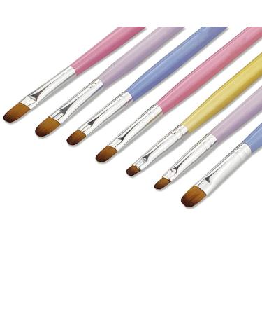 7-Piece Nail Brush Set | Gel & UV Gel Brushes for Acrylic Nail Art | Perfect for Stunning Designs - Buy Online on GoSupps.com