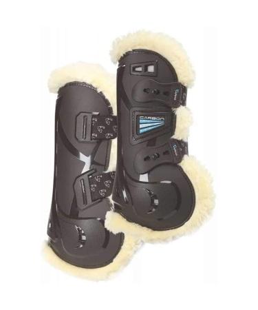 Shires Arma Carbon SupaFleece Tendon Boots - Brown Full Brown