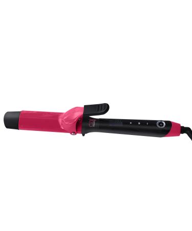 CAJ Beauty Oval Voluminator Iron 1.5" Wide Titanium Oval Barrel w/Clamp LCD Digital Display Rapid Heat & Thermatru Technology 360 Professional Swivel Cord Up to 410 F