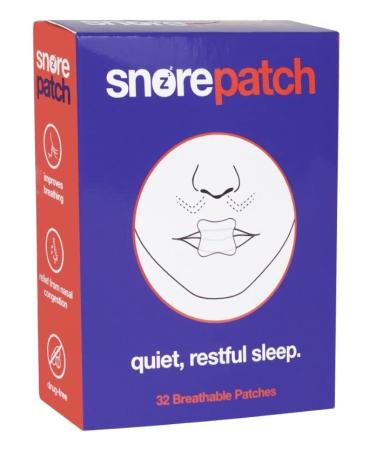 SnorePatch Snore Patch Reduce or Stop Snoring Anti Snoring Sleep Patch Advanced Gentle Mouth Tape to Mute Snoring for Better Nose-Breathing Improved Night time Sleeping and Snoring Relief