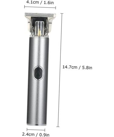 Beaupretty Rechargeable Electric Shaver & Hair Grooming Kit for Men - Special Carving Clippers & Fabric Shaver 14.7x2.4cm Silver - Buy Online on GoSupps.com