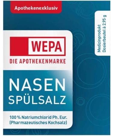 Wepa Nasal Douche with 10 Bags Nasal Rinse Salt | Effective Sinus Relief - Fast International Shipping - Buy Online on GoSupps.com