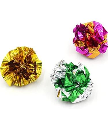 Buy Aimicoca 12 Pack Crinkle Balls - Interactive Cat Toys for Kittens | Shiny Paper Balls for Play & Exercise - International Shipping Available - Buy Online on GoSupps.com