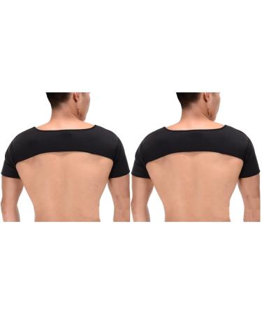 FRCOLOR 2pcs Sbr Shoulder Strap Shoulder Support Strap Double Shoulder Brace Breathable Shoulder Strap Mx2pcs Blackx2pcs