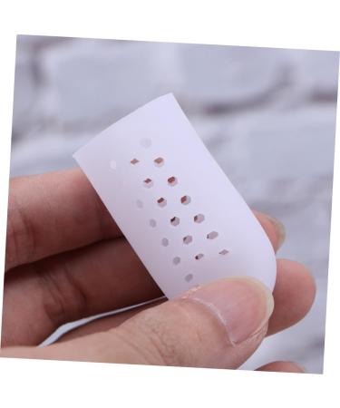 Lurrose Silicone Toe Bandage Tube Pad Cover Sleeve Protector Set - Big Toe Sleeve, Finger Protector, Corn White Size 2 - 2 Pairs - Buy Online on GoSupps.com