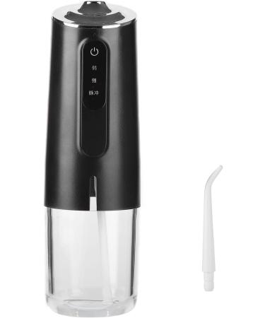 Black USB Rechargeable Oral Irrigator with 360 Rotating Nozzle - Deep Teeth Cleaning for a Refreshing Bathroom Experience - Buy Online on GoSupps.com