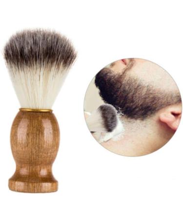 Doitool Badger Hair Beard Brush & Shaving Tool - Men's Wooden Bristle Razor Brush for Cleaning & Grooming | Soft Fur Neck Dust Brush - Buy Online on GoSupps.com