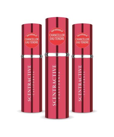 CA Perfume Impression of Chancellor Eau Tendre For Women Eau de Parfum Spray Bottle 0.17 Fl Oz/5ml-X3 CHAVELLE CHANCELLOR EAU TENDRE IMPRESSION 0.17 Fl Oz (Pack of 3)