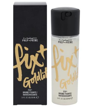 MAC Cosmetics Prep + Prime Fix+ Shimmer Goldlite 3.4 oz (100 ml) - Buy Online on GoSupps.com