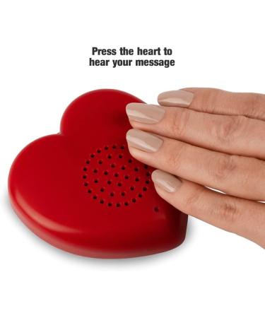 Voice Recordable Heart Button - 2 Minute Talking Plush Toy for Personalized Memory Bear or Baby Heartbeat Keepsake (Red) - Buy Online on GoSupps.com