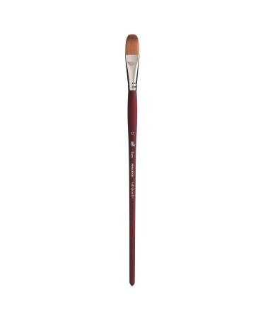 Princeton Velvetouch Blooms Brush  Long Handle  Size 12 - Professional Artist Brushes for Mixed Media  Acrylic  Oil