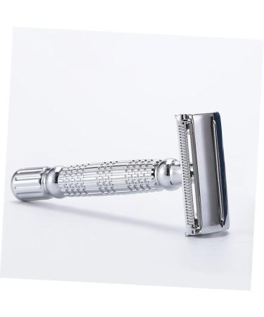 Beaupretty Vintage Double Edge Safety Razor - Chrome Plated Manual Shaver & Mustache Razor for Face - Old Fashioned Alloy Holder - Buy Online on GoSupps.com