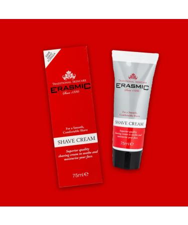 Erasmic Lather Shave Cream 75ml - Smooth and Comfortable Shave Experience - Buy Online on GoSupps.com