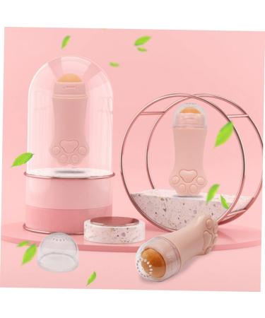 BELLIFFY 1pc Volcanic Stone Oil-absorbing Ball Facial Volcano Stone Roller for Face Volcanic Rock 7.5x3cm Pink - Buy Online on GoSupps.com