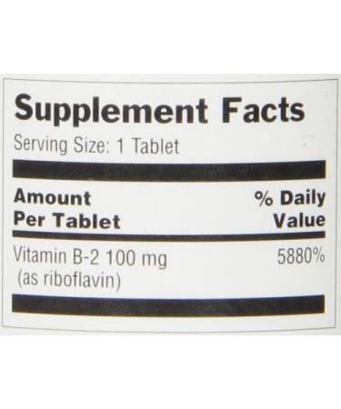 Optimum Vitamin B-2 100mg Tablets - 100 Count - Buy Online on GoSupps.com