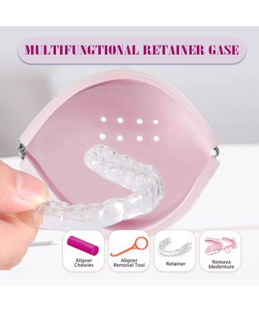 SNAWOP Slim Silicone Retainer Case with Vent Holes - Cute Portable Holder for Invisalign Braces Dentures & Night Guards - Green Aligner Box - Buy Online on GoSupps.com