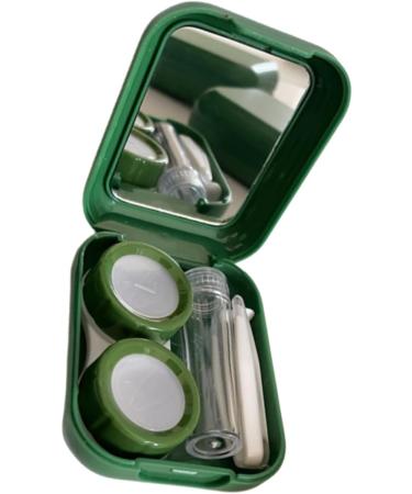 Solustrie Small Plastic Contact Lens Container with Mirror | Portable Makeup Case | Travel-Friendly Foil Covers | Stylish Contact Lens Holder | Shop Internationally - Buy Online on GoSupps.com