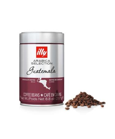 illy Arabica Selections Guatemala Whole Bean Coffee, 100% Arabica Bean Single Origin Coffee, Complex & Bold Taste, Notes Of Chocolate, No Preservatives, 8.8 Ounce Can (Pack of 1) Guatemala Single Origin Dark Roast 8.8 Ou