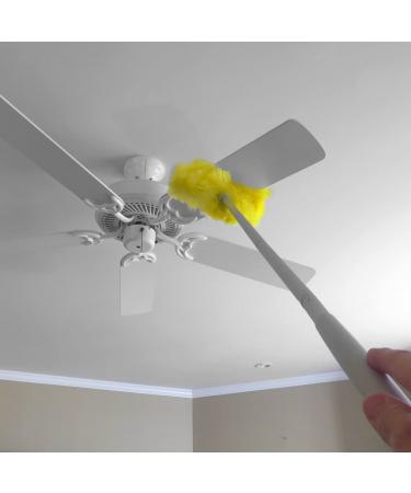 Evelots Ceiling Fan Duster - Extendable Up to 9 Feet - Dual-Sided Static Microfiber Brush - Buy Online on GoSupps.com