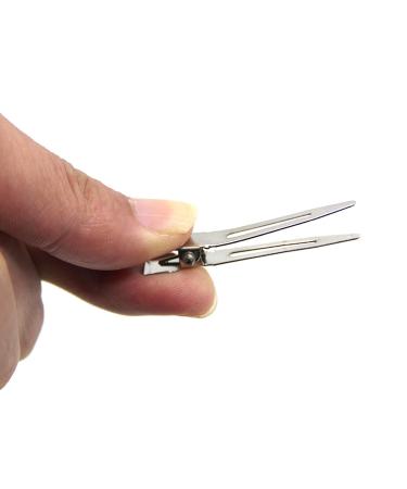 BetterJonny 1.75 Single Prong Silver Hair Clips - 100 Pack for Curls & Styling - Buy Online on GoSupps.com