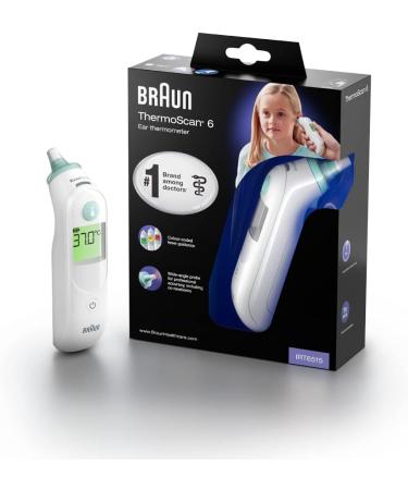 Braun Thermoscan 6 Ear Thermometer IRT6515 | Professional Accuracy Color-Coded Display Easy to Use | Includes Protective Storage Pocket | International Shipping Available - Buy Online on GoSupps.com