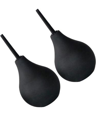 HEALLILY 2PCS Ear Syringes Hand Bulb | Lab Tool for Ear Washing | 224ml (Black) | Adult Kids - Buy Online on GoSupps.com