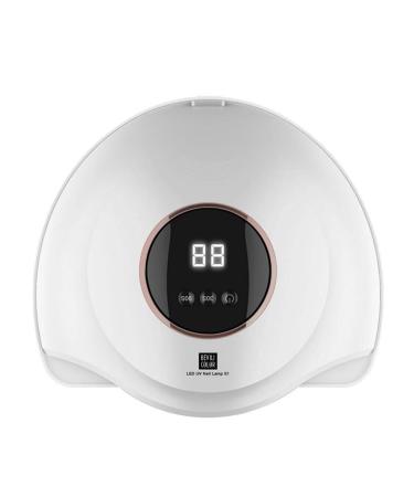 LED UV Nail Lamps White 36W Gentle & Not Hurt Hands Black Gel Nail Polish Nail Dryer Curing Lamp with 30/90S Timers Auto Sensor LED Digital Display USB Plug Carry Convenient for Home and Salon One Size White