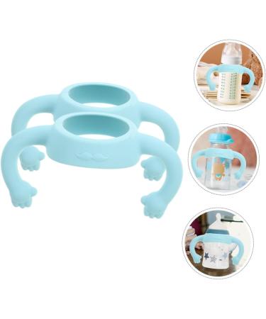 Abaodam 2pcs Bottle Handle Newborn Bottle Grip Handle Bottle Grip Bottle Grip Bottle Accessories Feeding Bottle Milk Bottle 14.00X5.00X5.00CM Sky-blue - Buy Online on GoSupps.com