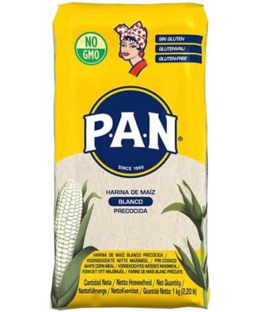 Harina PAN Pre-Cooked White Maize Meal - 1kg (Pack of 2) - Buy Online on GoSupps.com