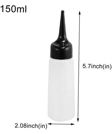 Zonfer 1pc 150ml Salon Hair Color Measuring Applicator Bottle Scale Hairdressing Hair Styling Tool - Buy Online on GoSupps.com